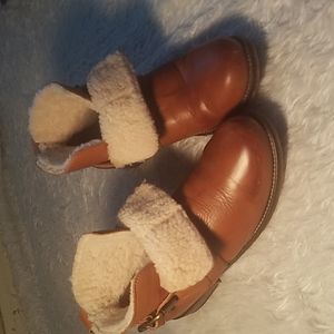 Leather Handmade leather Shepa Lambs wool lined boots